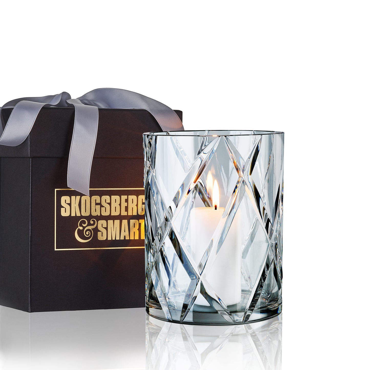 HURRICANE CRYSTAL LAMP MEDIUM, Clear Windlicht