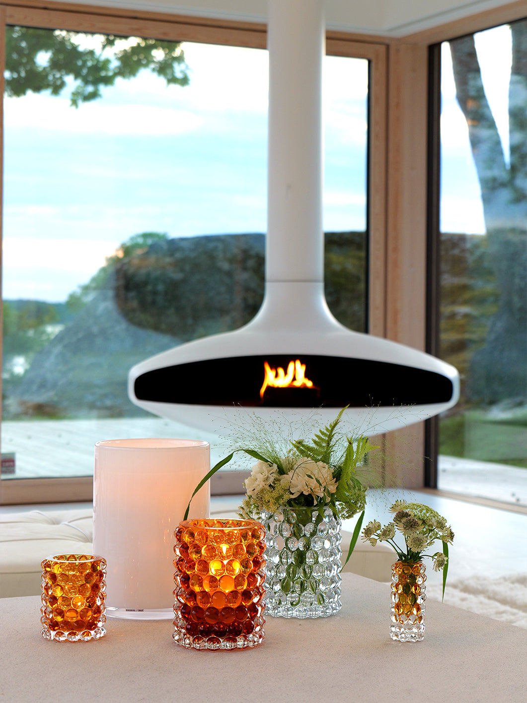 HURRICANE LAMP BOULE LARGE, Clear Windlicht