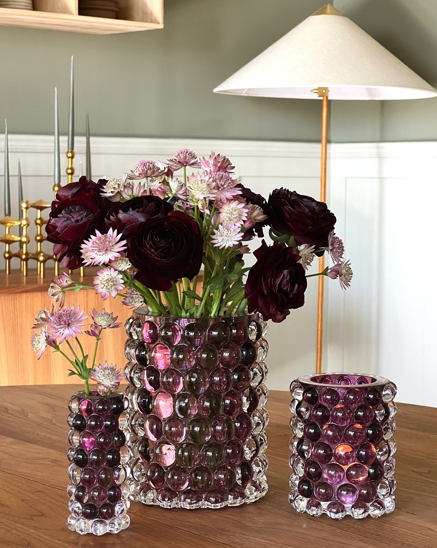 HURRICANE LAMP BOULE REGULAR, Heather Windlicht