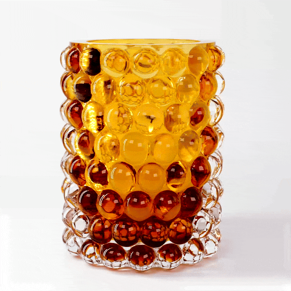 HURRICANE LAMP BOULE LARGE, Amber Windlicht