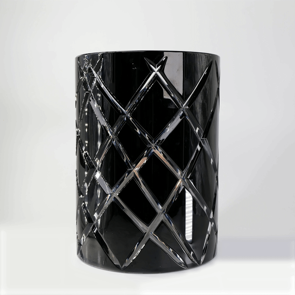 HURRICANE CRYSTAL LAMP LARGE, Black Windlicht