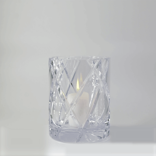 HURRICANE CRYSTAL LAMP MEDIUM, Clear Windlicht