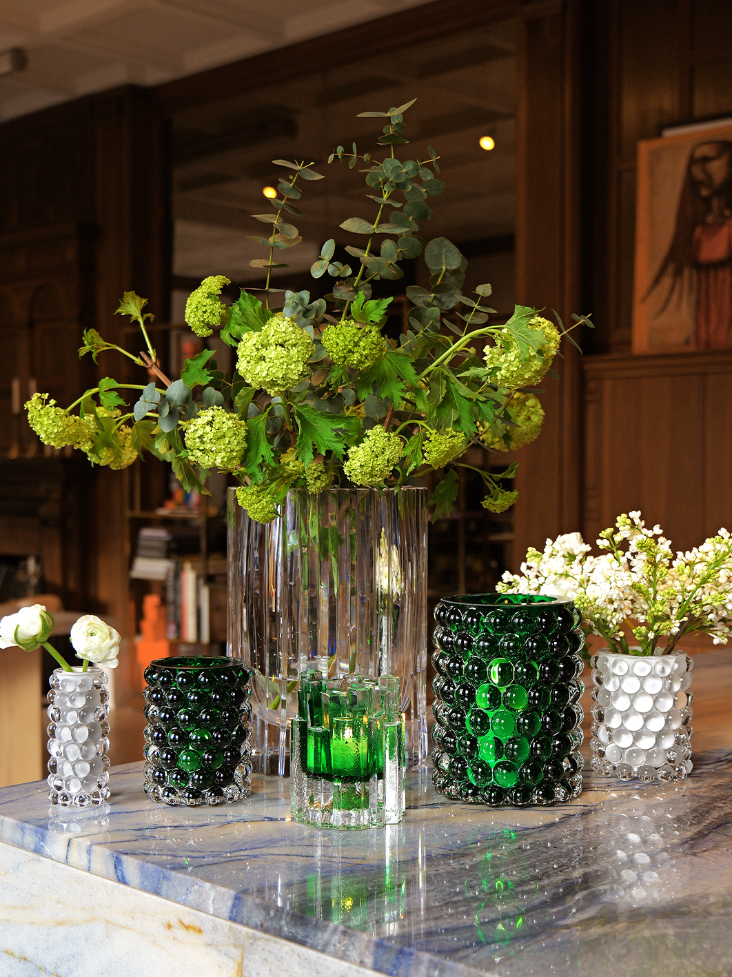 HURRICANE LAMP BOULE REGULAR, Green