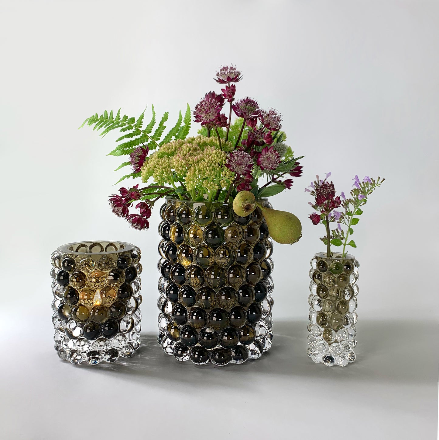 HURRICANE LAMP BOULE REGULAR, Tobacco Windlicht