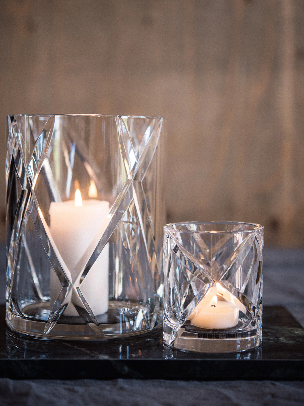 HURRICANE CRYSTAL LAMP MEDIUM, Clear Windlicht