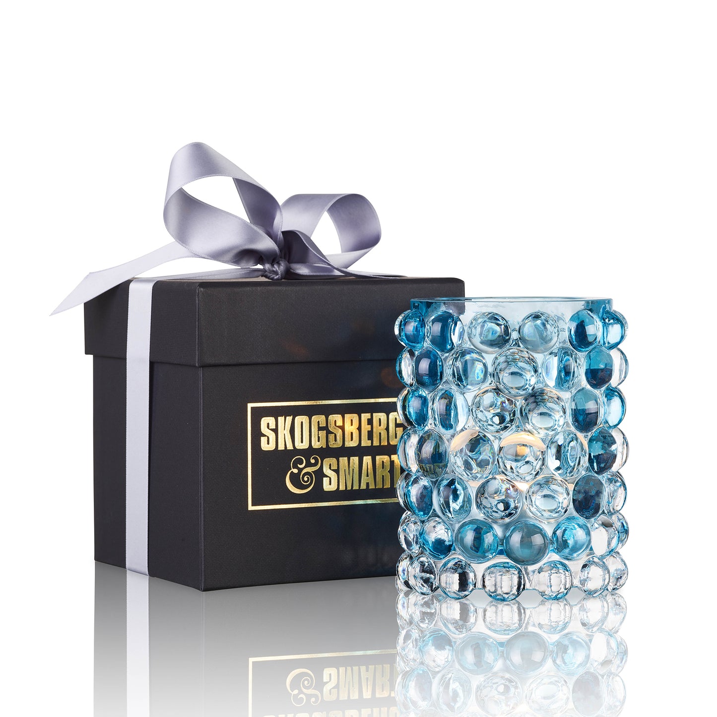 HURRICANE LAMP BOULE, Coral Blue Windlicht