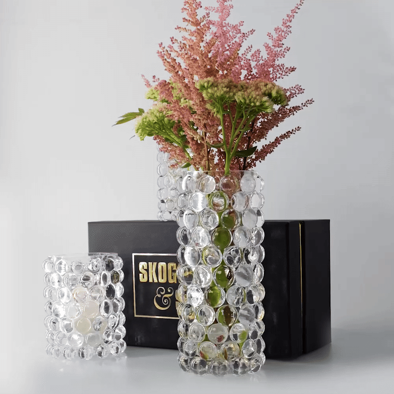 HURRICANE BOULE VASE, Clear