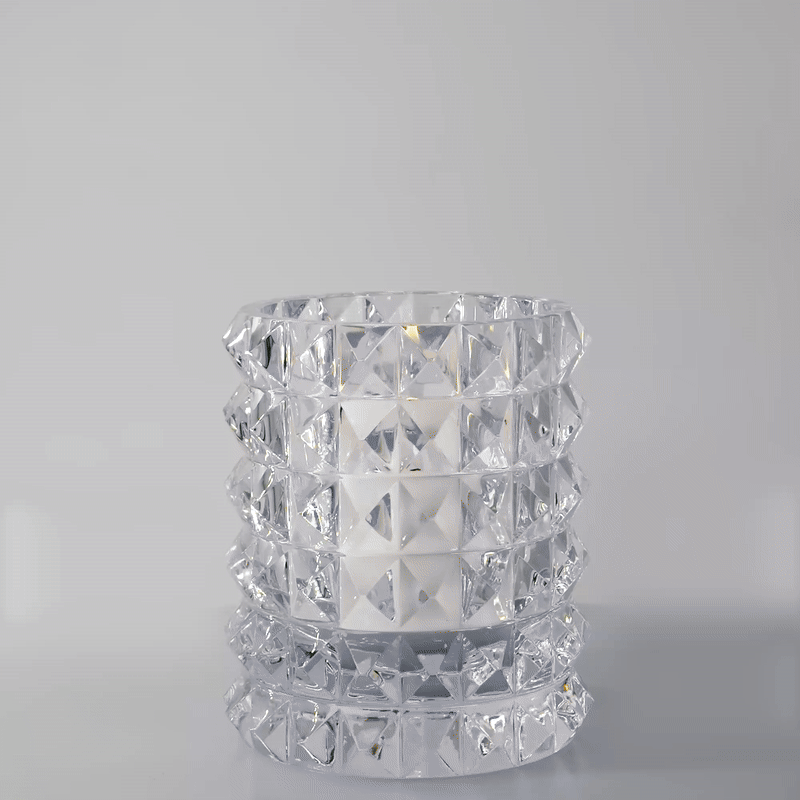 HURRICANE CRYSTAL LAMP MEDIUM, Stud Windlicht
